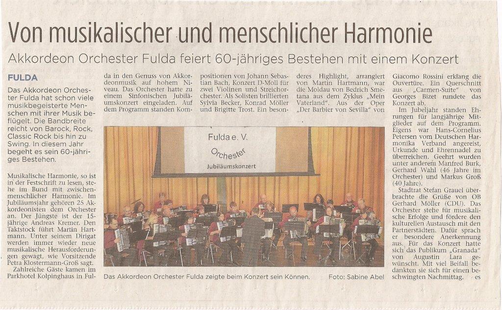 Fuldaer Zeitung 10.06.2011
