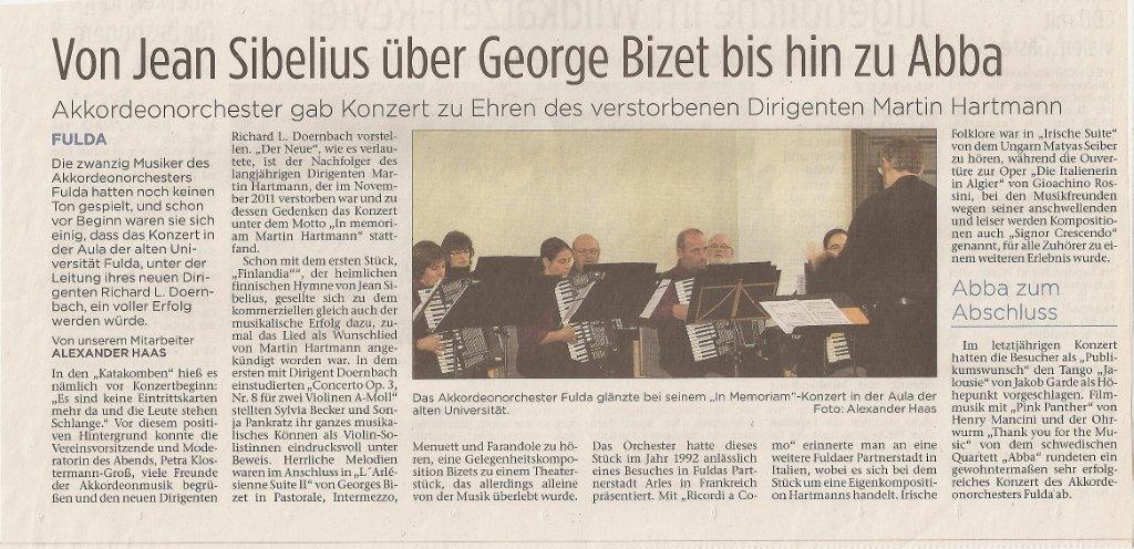 Fuldaer Zeitung 9.10.2012